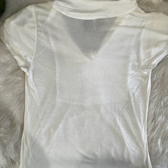 NEW ANTHRO Rails Romantic Casual Soft Pleated Flutter Lightweight T-Shirt S NWT - Picture 10 of 15